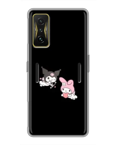 Чехол для Xiaomi POCO F4 GT с картинкой «My Melody и Kuromi» Чехол для Xiaomi POCO F4 GT с картинкой «My Melody и Kuromi»
