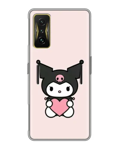 Чехол для Xiaomi POCO F4 GT с картинкой «Kuromi и сердце» Чехол для Xiaomi POCO F4 GT с картинкой «Kuromi и сердце»