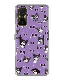 Чехол для Xiaomi POCO F4 GT с картинкой «Kuromi — паттерн» Чехол для Xiaomi POCO F4 GT с картинкой «Kuromi — паттерн»