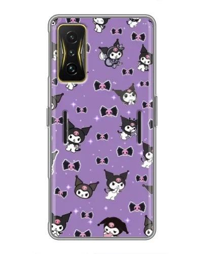 Чехол для Xiaomi POCO F4 GT с картинкой «Kuromi — паттерн» Чехол для Xiaomi POCO F4 GT с картинкой «Kuromi — паттерн»
