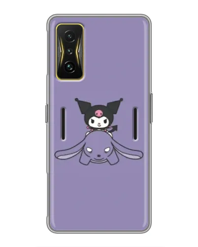 Чехол для Xiaomi POCO F4 GT с картинкой «Kuromi на лиловом фоне» Чехол для Xiaomi POCO F4 GT с картинкой «Kuromi на лиловом фоне»