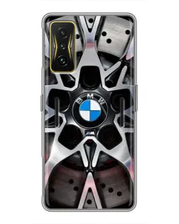 Чехол для Xiaomi POCO F4 GT с картинкой «BMW — деталь диска»