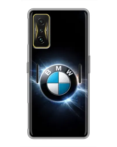 Чехол для Xiaomi POCO F4 GT с картинкой «BMW — неоновое сияние»