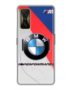 Чехол для Xiaomi POCO F4 GT с картинкой «BMW Performance стиль» Чехол для Xiaomi POCO F4 GT с картинкой «BMW Performance стиль»