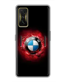 Чехол для Xiaomi POCO F4 GT с картинкой «Логотип BMW — вспышка» Чехол для Xiaomi POCO F4 GT с картинкой «Логотип BMW — вспышка»