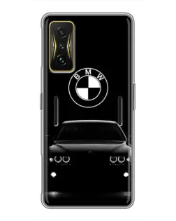 Чехол для Xiaomi POCO F4 GT с картинкой «BMW — взгляд из темноты» Чехол для Xiaomi POCO F4 GT с картинкой «BMW — взгляд из темноты»