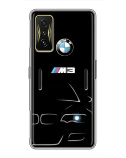 Чехол для Xiaomi POCO F4 GT с картинкой «Минималистичный принт BMW M3» Чехол для Xiaomi POCO F4 GT с картинкой «Минималистичный принт BMW M3»