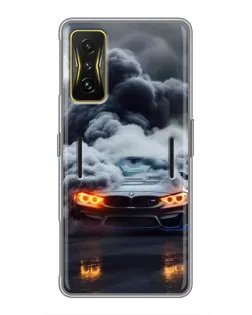 Чехол для Xiaomi POCO F4 GT с картинкой «BMW в дыму» Чехол для Xiaomi POCO F4 GT с картинкой «BMW в дыму»