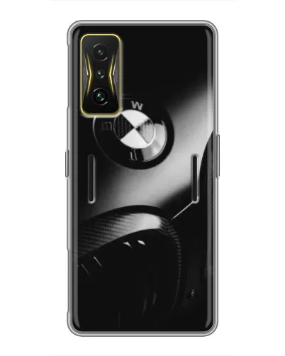 Чехол для Xiaomi POCO F4 GT с картинкой «Эмблема BMW — макро»