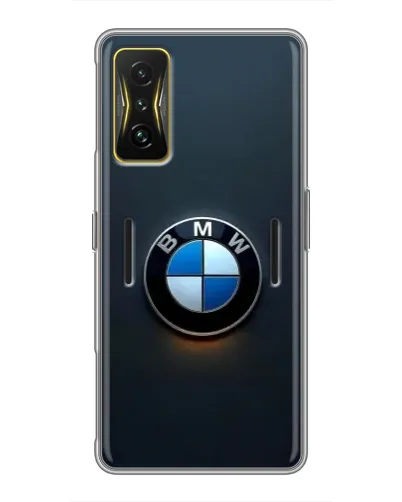 Чехол для Xiaomi POCO F4 GT с картинкой «Логотип BMW — минимализм»