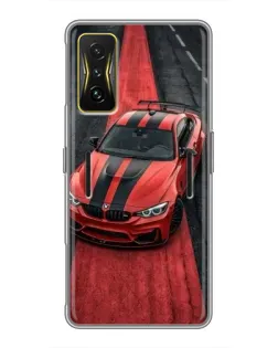 Чехол для Xiaomi POCO F4 GT с картинкой «BMW на красной дорожке» Чехол для Xiaomi POCO F4 GT с картинкой «BMW на красной дорожке»