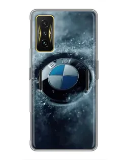 Чехол для Xiaomi POCO F4 GT с картинкой «Логотип BMW — лед» Чехол для Xiaomi POCO F4 GT с картинкой «Логотип BMW — лед»