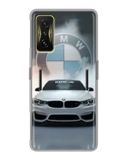 Чехол для Xiaomi POCO F4 GT с картинкой «BMW в белом дыму» Чехол для Xiaomi POCO F4 GT с картинкой «BMW в белом дыму»