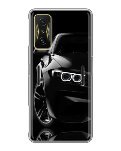 Чехол для Xiaomi POCO F4 GT с картинкой «Черная BMW — профиль» Чехол для Xiaomi POCO F4 GT с картинкой «Черная BMW — профиль»