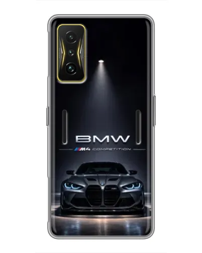Чехол для Xiaomi POCO F4 GT с картинкой «BMW сквозь ночной город» Чехол для Xiaomi POCO F4 GT с картинкой «BMW сквозь ночной город»