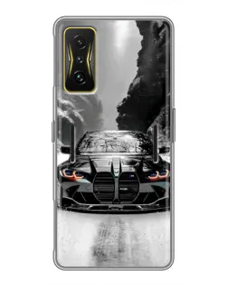 Чехол для Xiaomi POCO F4 GT с картинкой «BMW — акварельный дрифт» Чехол для Xiaomi POCO F4 GT с картинкой «BMW — акварельный дрифт»