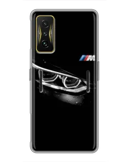 Чехол для Xiaomi POCO F4 GT с картинкой «BMW — взгляд тигра» Чехол для Xiaomi POCO F4 GT с картинкой «BMW — взгляд тигра»