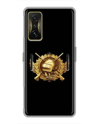 Чехол для Xiaomi POCO F4 GT с картинкой «PUBG — оранжевый градиент»