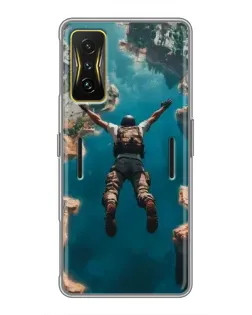 Чехол для Xiaomi POCO F4 GT с картинкой «PUBG — свободное падение» Чехол для Xiaomi POCO F4 GT с картинкой «PUBG — свободное падение»