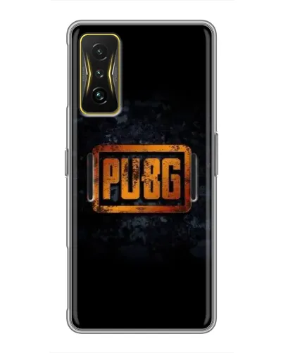 Чехол для Xiaomi POCO F4 GT с картинкой «PUBG — золотой логотип»