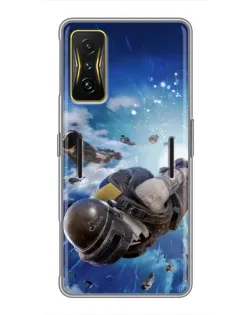 Чехол для Xiaomi POCO F4 GT с картинкой «Десант PUBG — прыжок» Чехол для Xiaomi POCO F4 GT с картинкой «Десант PUBG — прыжок»