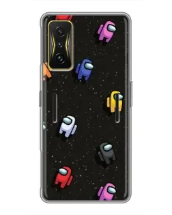 Чехол для Xiaomi POCO F4 GT с картинкой «Космический паттерн Among Us»