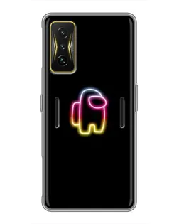 Чехол для Xiaomi POCO F4 GT с картинкой «Among Us градиент»