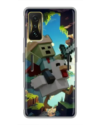 Чехол для Xiaomi POCO F4 GT с картинкой «Стив и гусь»