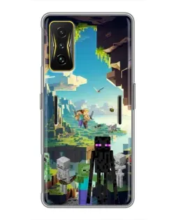 Чохол для Xiaomi POCO F4 GT з картинкою «Ендермен у лісі» Чохол для Xiaomi POCO F4 GT з картинкою «Ендермен у лісі»