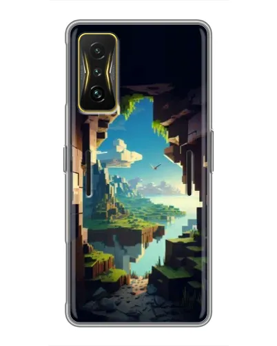 Чехол для Xiaomi POCO F4 GT с картинкой «Вид из пещеры»