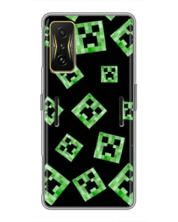 Чохол для Xiaomi POCO F4 GT з картинкою «Паттерн з кріперами» Чохол для Xiaomi POCO F4 GT з картинкою «Паттерн з кріперами»