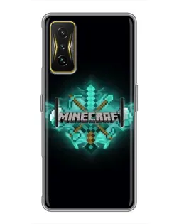 Чохол для Xiaomi POCO F4 GT з картинкою «Minecraft Diamond лого» Чохол для Xiaomi POCO F4 GT з картинкою «Minecraft Diamond лого»