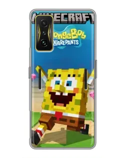 Чохол для Xiaomi POCO F4 GT з картинкою «Губка Боб Minecraft» Чохол для Xiaomi POCO F4 GT з картинкою «Губка Боб Minecraft»