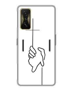 Чехол для Xiaomi POCO F4 GT с картинкой «Рука держит» Чехол для Xiaomi POCO F4 GT с картинкой «Рука держит»