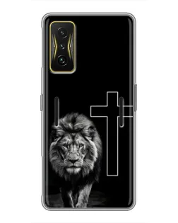 Чехол для Xiaomi POCO F4 GT с картинкой «Лев и Крест» Чехол для Xiaomi POCO F4 GT с картинкой «Лев и Крест»