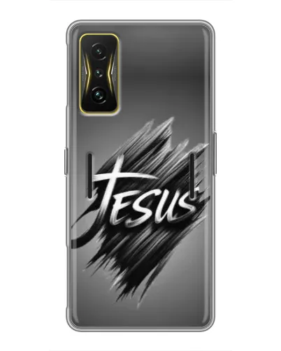 Чехол для Xiaomi POCO F4 GT с картинкой «Надпись Jesus Graffiti»