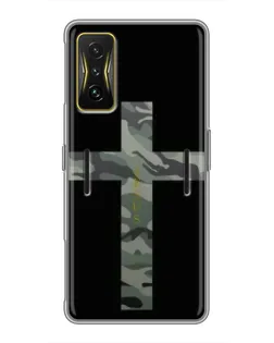 Чехол для Xiaomi POCO F4 GT с картинкой «Милитари Крест»
