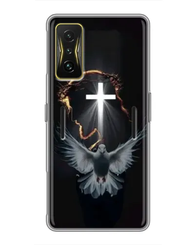 Чехол для Xiaomi POCO F4 GT с картинкой «Голубь и Свет»