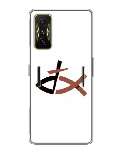 Чехол для Xiaomi POCO F4 GT с картинкой «Рыба и крест»