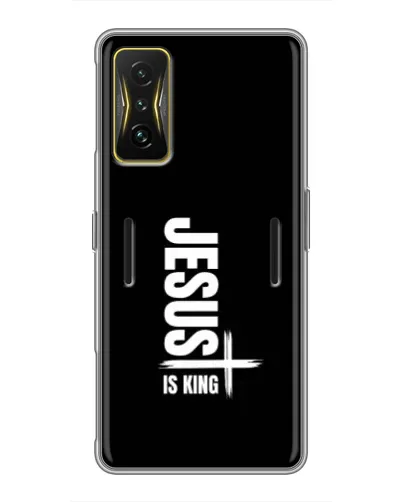 Чехол для Xiaomi POCO F4 GT с картинкой «Вертикаль веры Jesus»