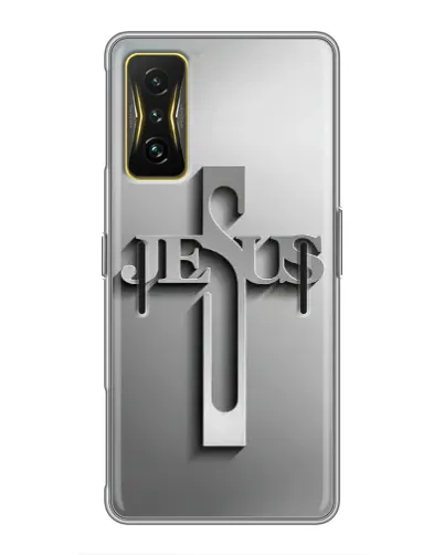 Чехол для Xiaomi POCO F4 GT с картинкой «Металлический крест Jesus» Чехол для Xiaomi POCO F4 GT с картинкой «Металлический крест Jesus»