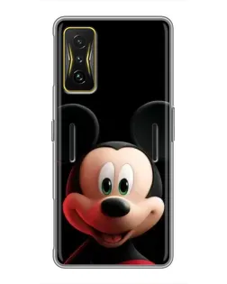 Чехол для Xiaomi POCO F4 GT с картинкой «Улыбающийся Микки Маус»