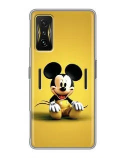 Чехол для Xiaomi POCO F4 GT с картинкой «Микки на желтом»