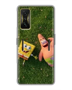 Чехол для Xiaomi POCO F4 GT с картинкой «Друзья на лужайке» Чехол для Xiaomi POCO F4 GT с картинкой «Друзья на лужайке»