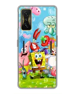 Чехол для Xiaomi POCO F4 GT с картинкой «Губка Боб и друзья» Чехол для Xiaomi POCO F4 GT с картинкой «Губка Боб и друзья»