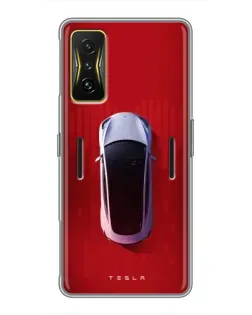 Чехол для Xiaomi POCO F4 GT с картинкой «Tesla Top View» Чехол для Xiaomi POCO F4 GT с картинкой «Tesla Top View»