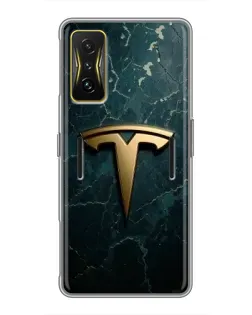 Чехол для Xiaomi POCO F4 GT с картинкой «Мраморная Tesla Gold» Чехол для Xiaomi POCO F4 GT с картинкой «Мраморная Tesla Gold»