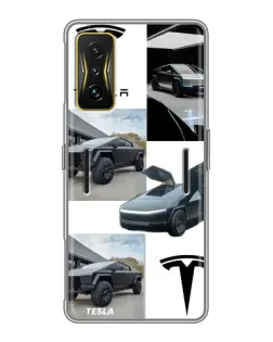 Чехол для Xiaomi POCO F4 GT с картинкой «Коллаж Cybertruck Tesla» Чехол для Xiaomi POCO F4 GT с картинкой «Коллаж Cybertruck Tesla»