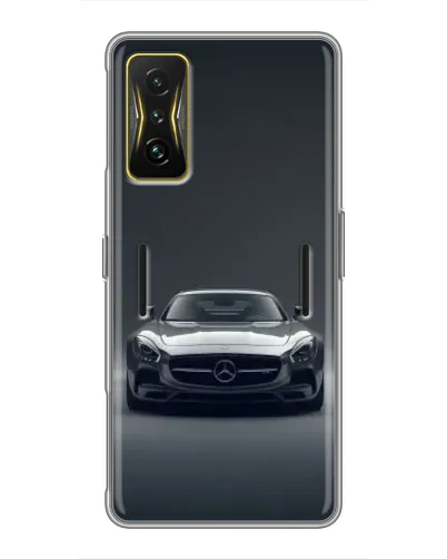Чехол для Xiaomi POCO F4 GT с картинкой «Mercedes на черном» Чехол для Xiaomi POCO F4 GT с картинкой «Mercedes на черном»