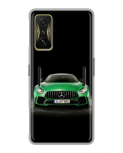 Чехол для Xiaomi POCO F4 GT с картинкой «Mercedes — неоновый лого» Чехол для Xiaomi POCO F4 GT с картинкой «Mercedes — неоновый лого»